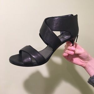 Stuart Weitzman Black Leather Heels